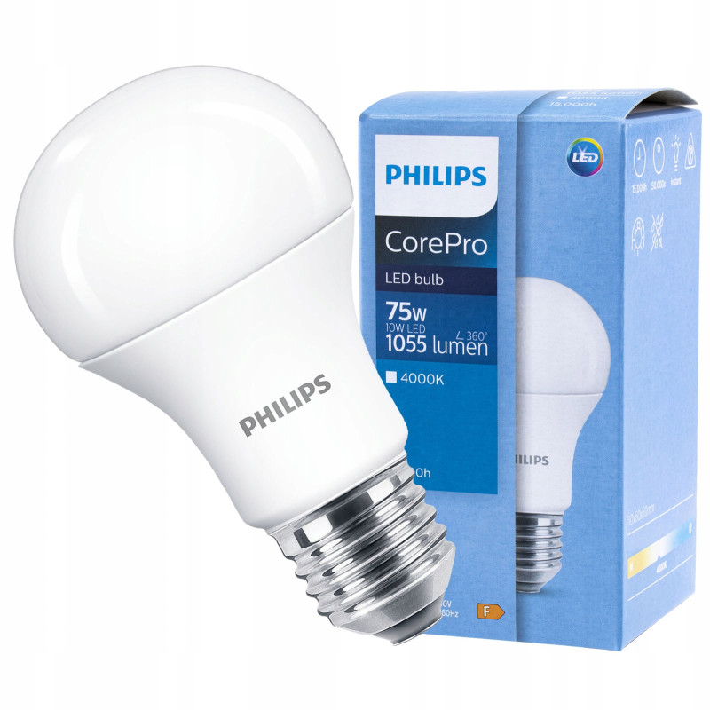 Żarówka LED E27 BULB  75W COOL WHITE